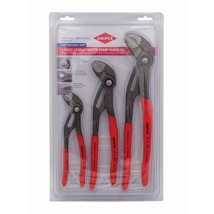 Ens. 3 pinces ajustables Cobra®