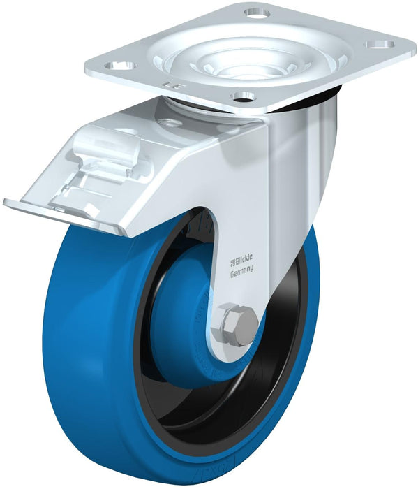 Roulette pivotante 5" en caoutchouc, capacité 330 lb