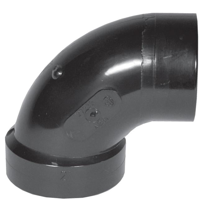 Coude de 90°, de type DWV, fabriqué en ABS, 1-1/2 po (Mâle x Femelle) – IPEX