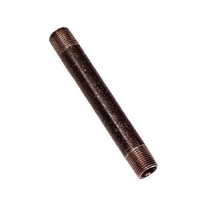 Raccord mamelon en acier noir 1/2 x 6 po – Aqua-Dynamic