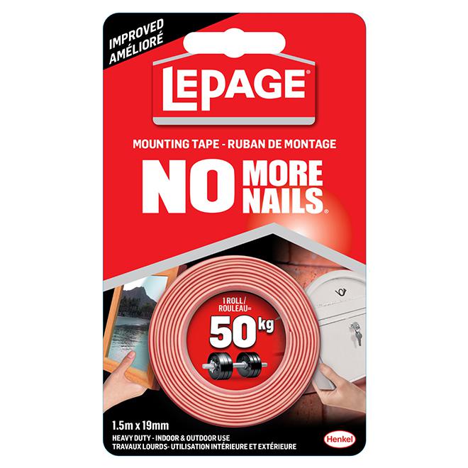 Ruban de montage 2 faces - LePage - 19mmX1,5m
