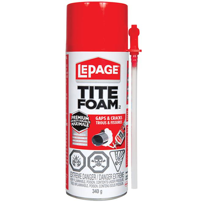 Mousse isolante à base de polyuréthane pour fissures et crevasses - Paille - 340 g