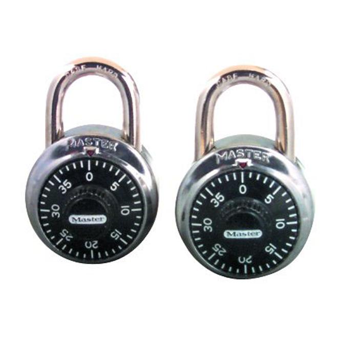 Cadenas à combinaison identiques en paquet de 2