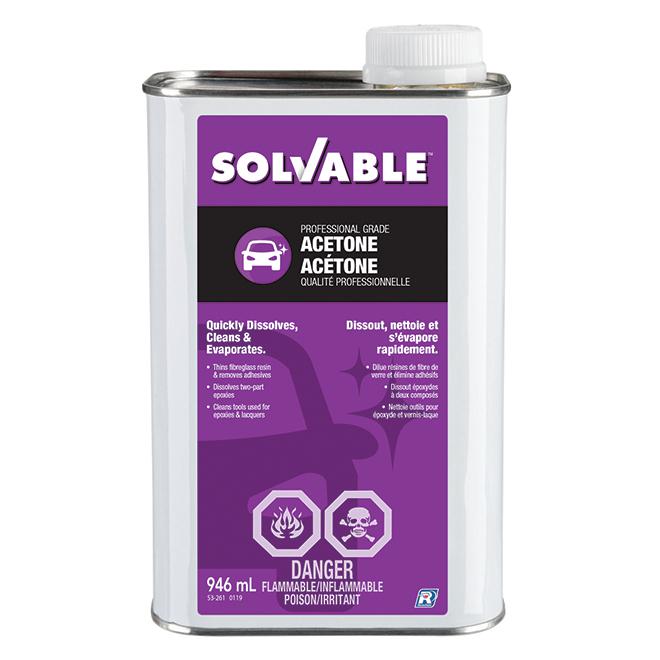 Acétone Solvable 946 mL