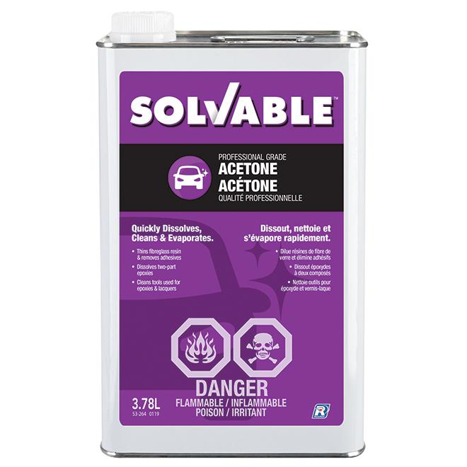 Acétone Solvable 3.78 L