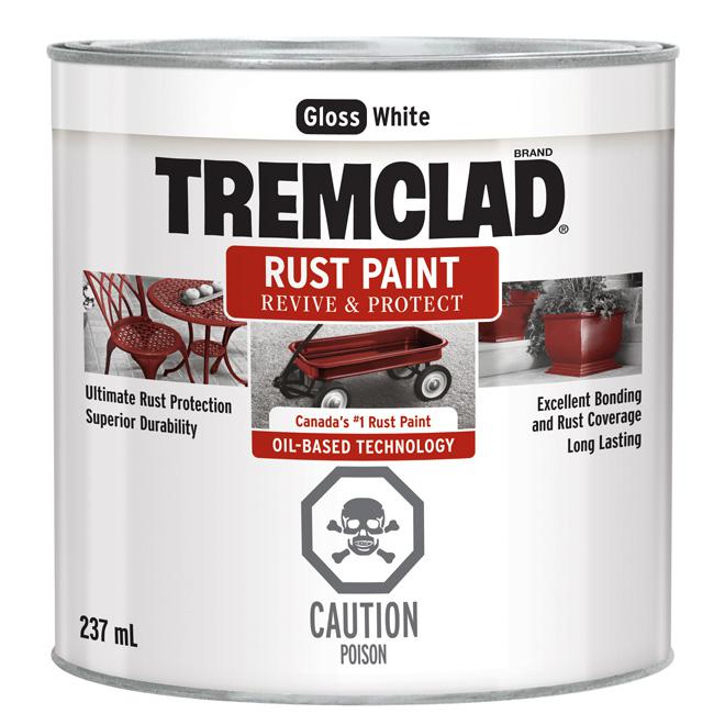 Peinture antirouille Tremclad - Blanc - Fini lustré - 237ml