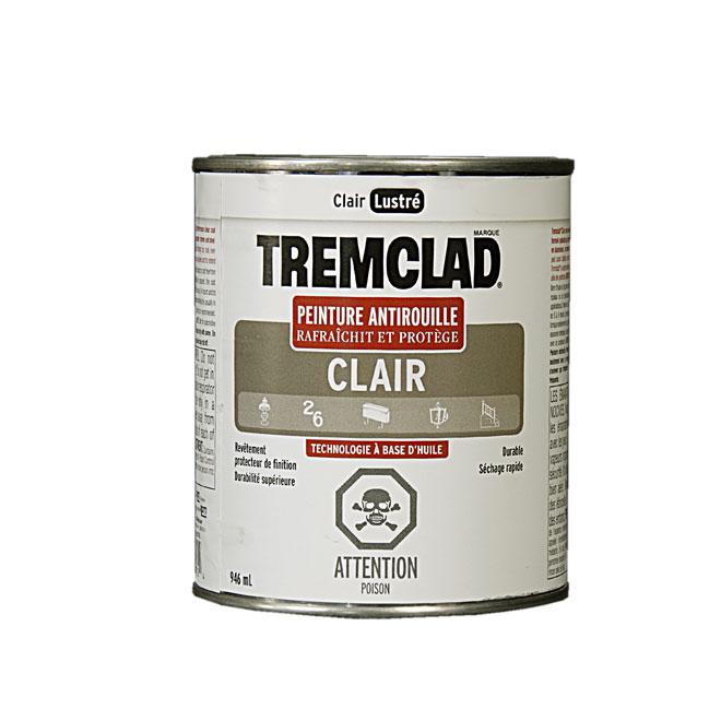 Peinture antirouille Tremclad - Clair  - Fini lustré - 946ml