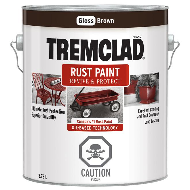 Peinture antirouille Tremclad - Brun  - Fini lustré - 3,78L
