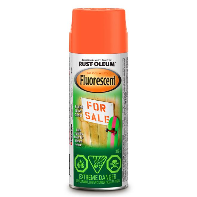 Peinture fluorescente en aérosol - Rouge/Orange