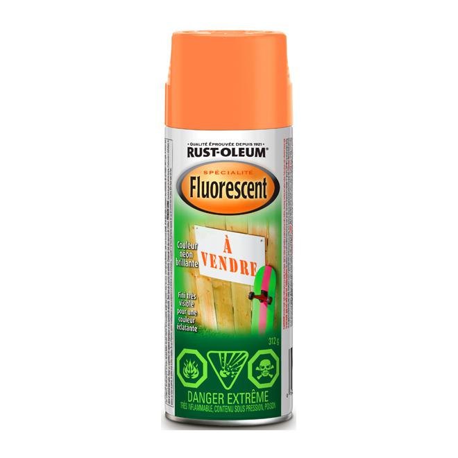 Peinture fluorescente en aérosol - Orange
