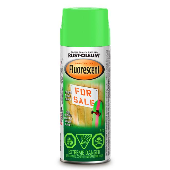 Peinture fluorescente en aérosol - Vert