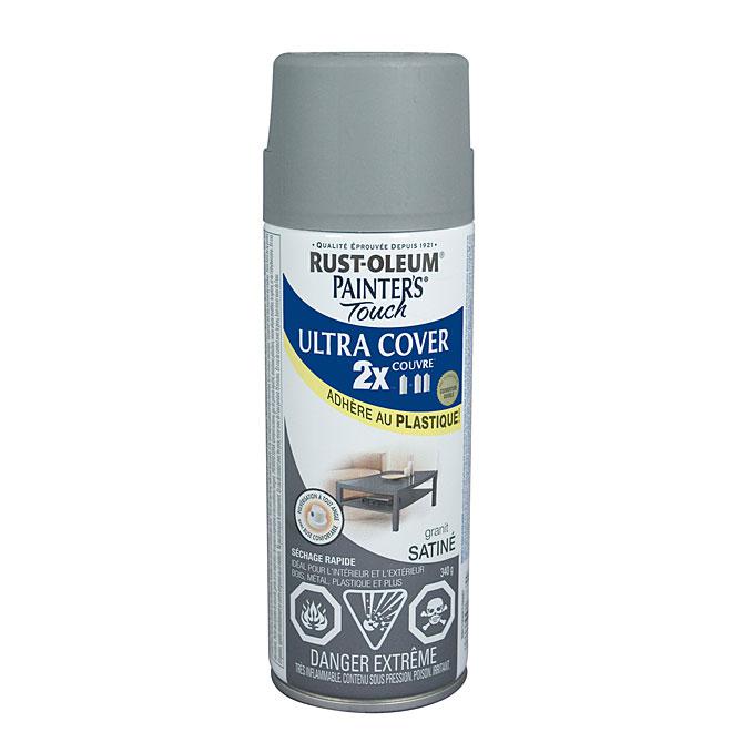 Peinture en aérosol Painter's Touch Ultra Cover satinée - Granite