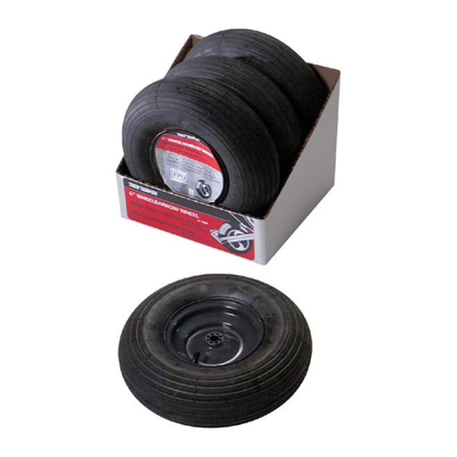 Pneu de remplacement pour brouette, 6"