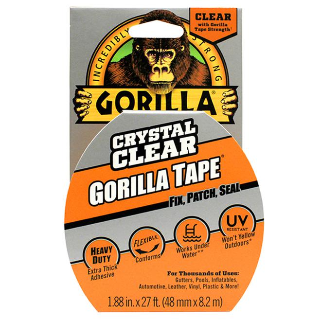 Ruban adhésif Crystal Clear - Gorilla - 48mmX8,3m