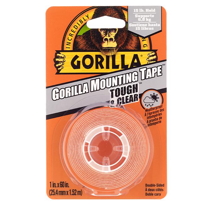 Ruban de montage 2 faces - Gorilla - 25,4mmX1,52m