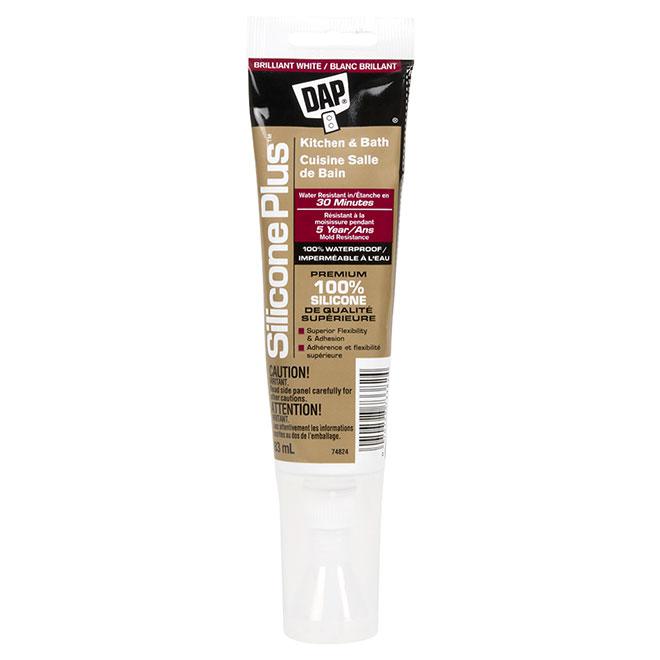 Scellant silicone pour cuisine et salle de bain - Blanc - 83 mL