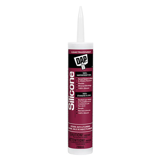 Scellant silicone pour cuisine et salle de bain - Clair - 300 mL