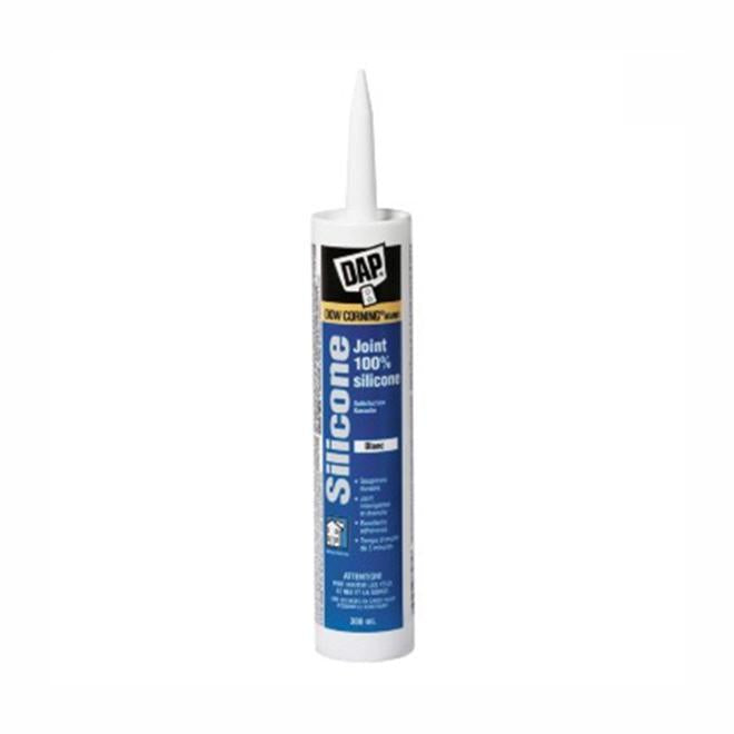 Scellant silicone pour portes, fenêtres et parements - Blanc - 300 mL