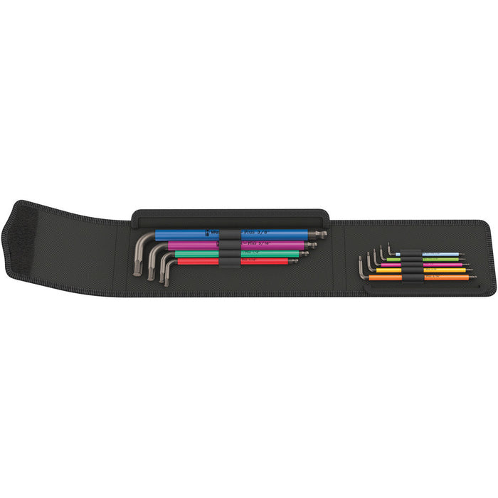 Jeu de 9 clés hex. SAE multicolores