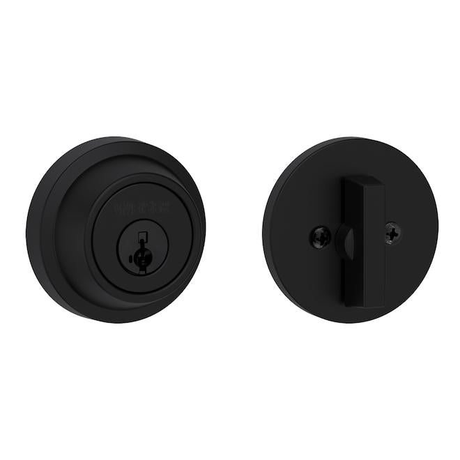 Pêne dormant rond Element - Weiser - Noir mat