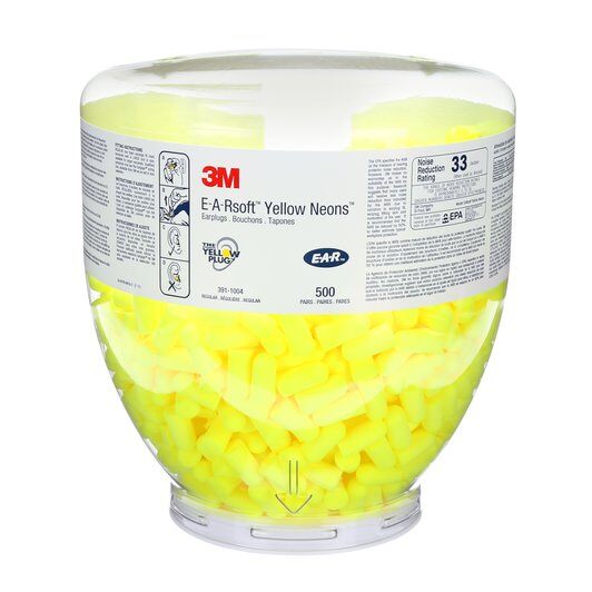 Recharge One Touch, 500 Bouchons d'oreilles E-A-RSoft™ Yellow Neon™