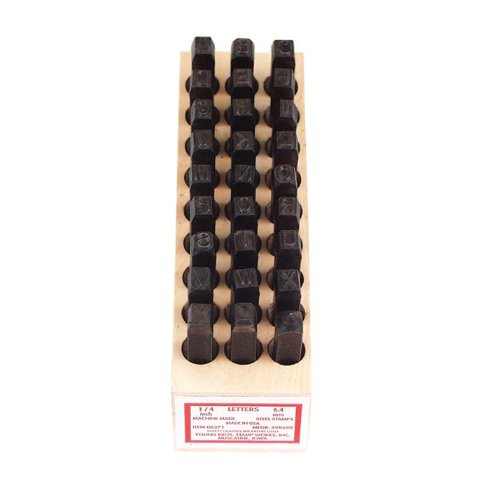 Ens. 27 poinçons lettrés 3/8"