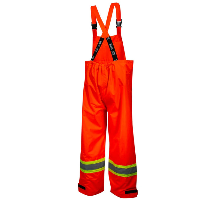 Pantalon imperméable haute-visibilité, en nylon 220D/PVC, Orange