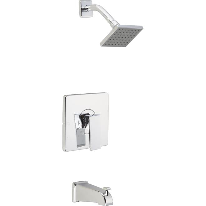 Robinet de bain-douche Quadrato - Chrome poli