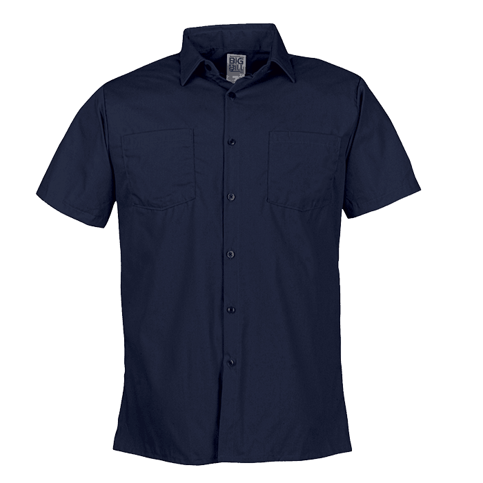 Chemise de travail à manche courte, en Poplin