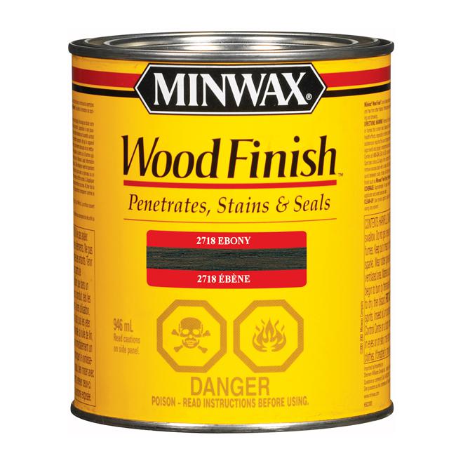 Teinture pénétrante à l'huile pour le bois - Ébène - 946 mL