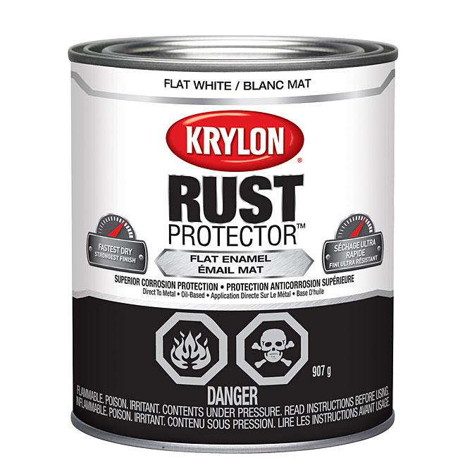 Peinture antirouille Rust Protector - Blanc - Fini mat - 946 ml