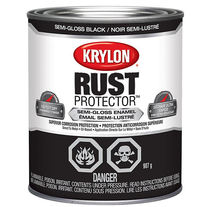 Peinture antirouille Rust Protector - Noir - Semi-lustré - 946 ml