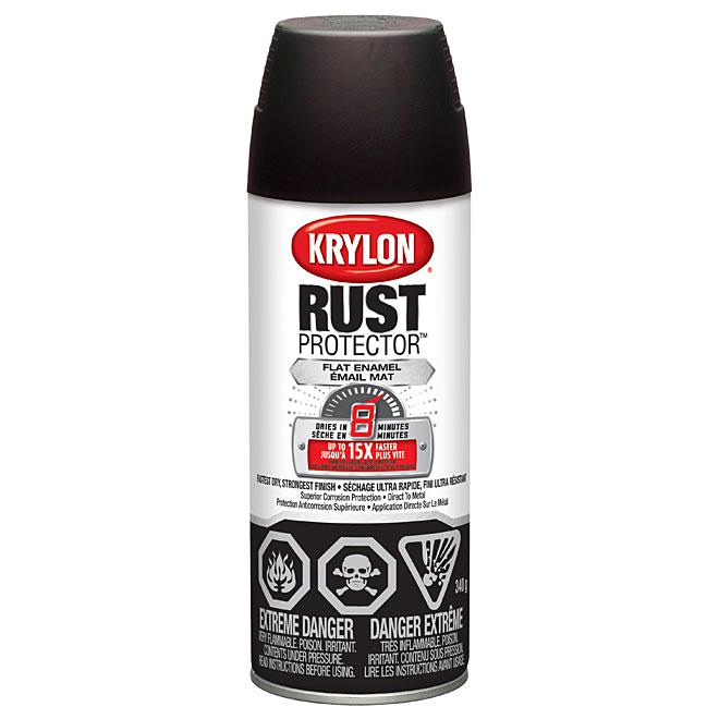 Peinture antirouille émaillée aérosol Rust Protector Krylon - Brun - Fini mat