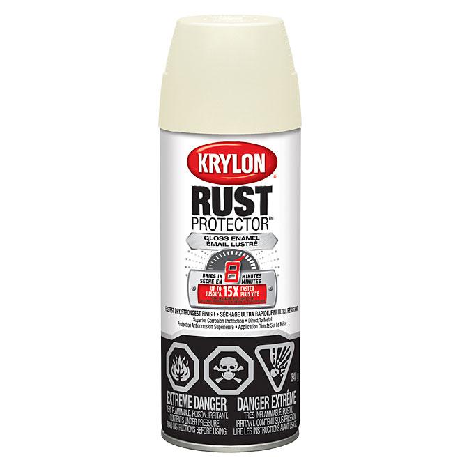 Peinture antirouille aérosol Rust Protector Krylon - Ivoire - Fini lustré