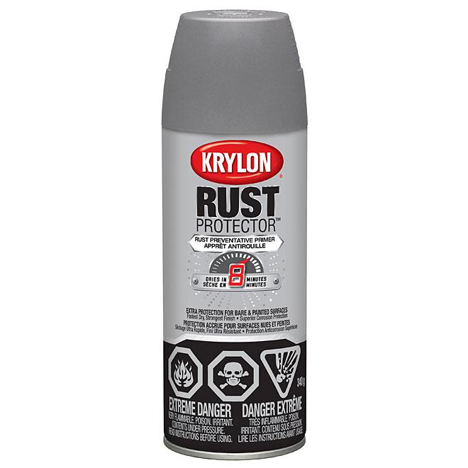 Apprêt antirouille aérosol Krylon - Gris - Fini mat