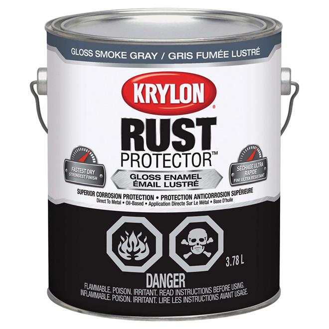 Peinture antirouille Rust Protector - Gris fumée - Fini lustré - 3,78L
