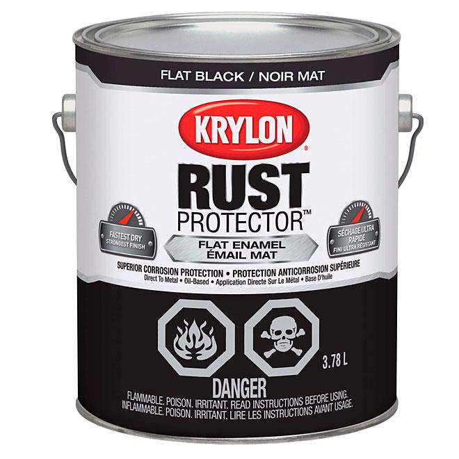 Peinture antirouille Rust Protector - Noir - Fini mat - 3,78L