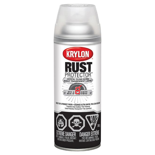 Peinture antirouille émaillée aérosol Rust Protector Krylon - Clair - Fini lustré