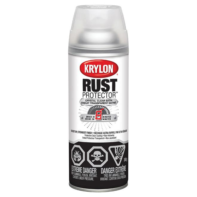 Peinture antirouille émaillée aérosol Rust Protector Krylon - Clair - Fini satiné