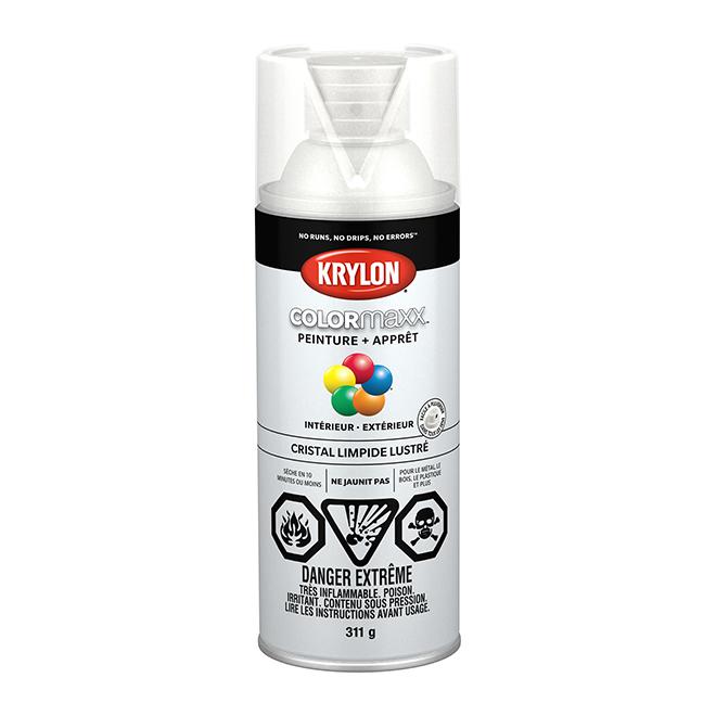 Peinture en aérosol Krylon COLORMAXX 340g lustrée - Cristal limpide