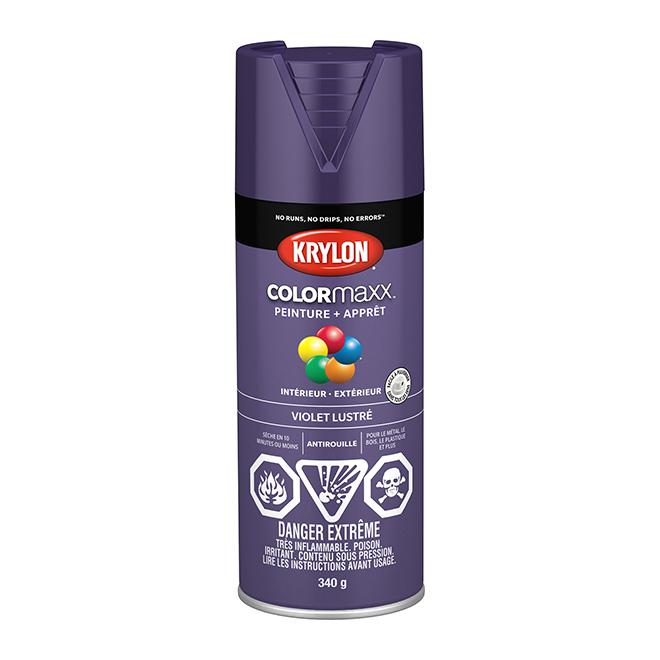 Peinture en aérosol Krylon COLORMAXX 340g lustrée - Violet