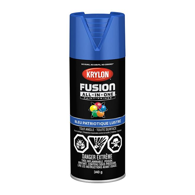 Peinture en aérosol Krylon Fusion 340g lustrée - Bleu patriotique
