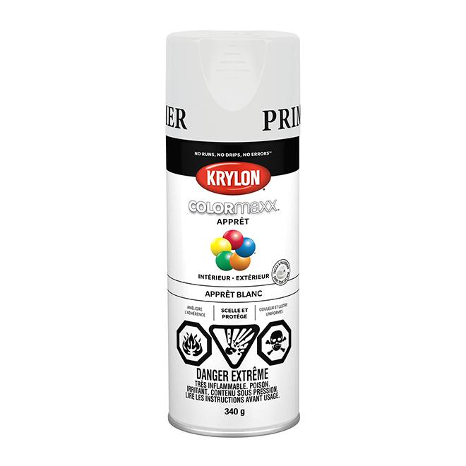 Peinture en aérosol Krylon COLORMAXX 340g apprêt - Blanc
