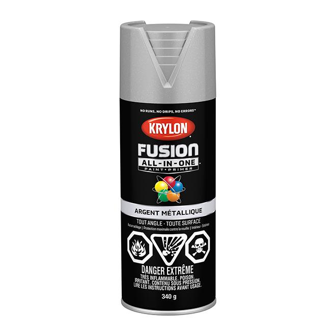 Peinture en aérosol Krylon COLORMAXX 340g métallique - Argent