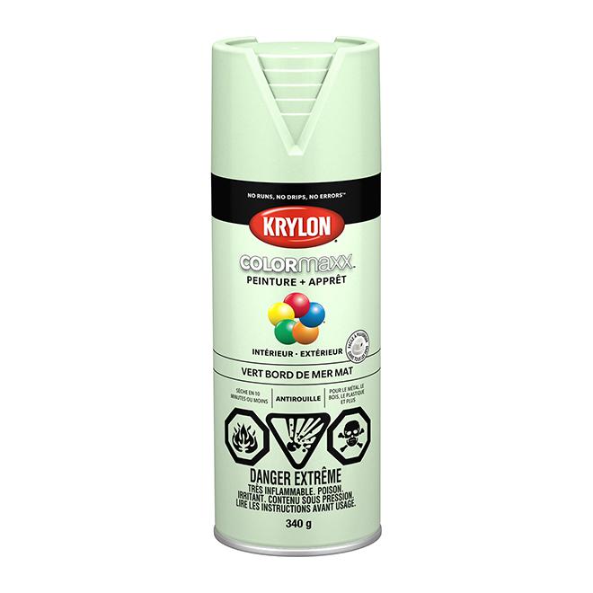 Peinture en aérosol Krylon COLORMAXX 340g mate - Vert bord de mer