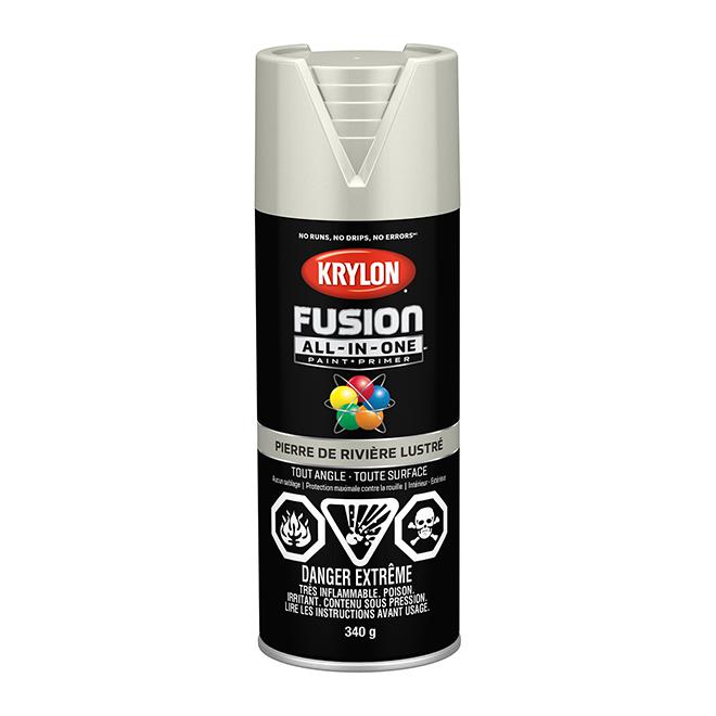 Peinture en aérosol Krylon Fusion 340g lustrée - Pierre de rivière