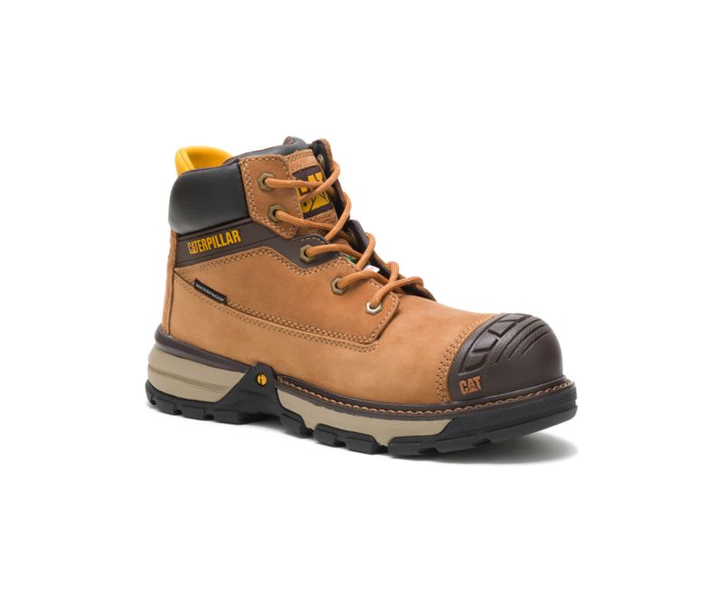 Botte de sécurité 6" CAT Excavator - Brun