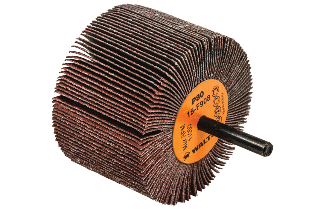 Roue à feuillets COOLCUT™, arbre 1/4" (3"x2"), à grain 80