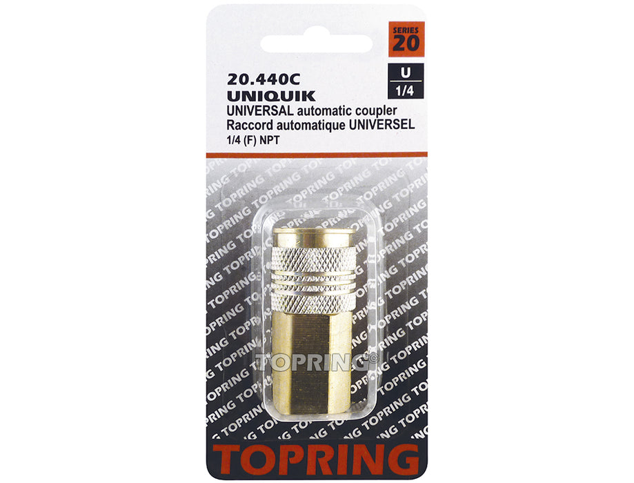 Raccord UNIQUIK (3-en-1) 1/4(F)NPT