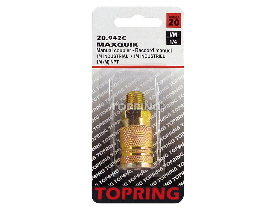 Raccord MAXQUIK (1/4 IND) x 1/4(M)NPT